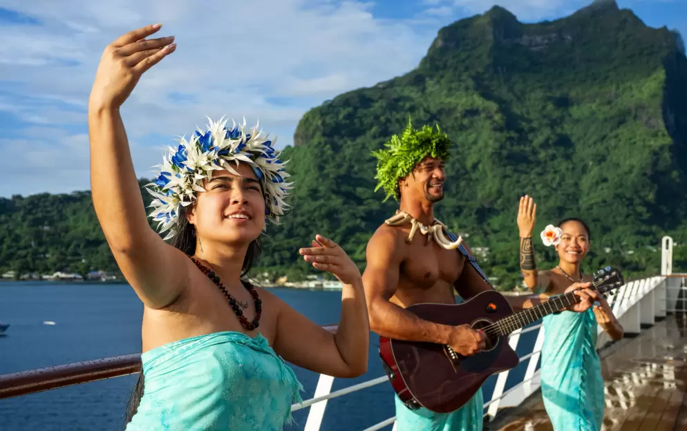 Paul Gauguin Cruises MS Paul Gauguin Crew Entertainment 2 ©Paul Gauguin Cruises.jpg